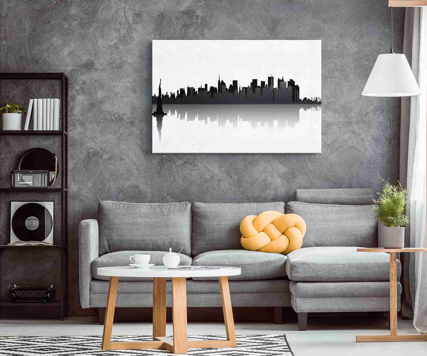 STATUE of LIBERTY & NY SKYLINE - CANVAS ART