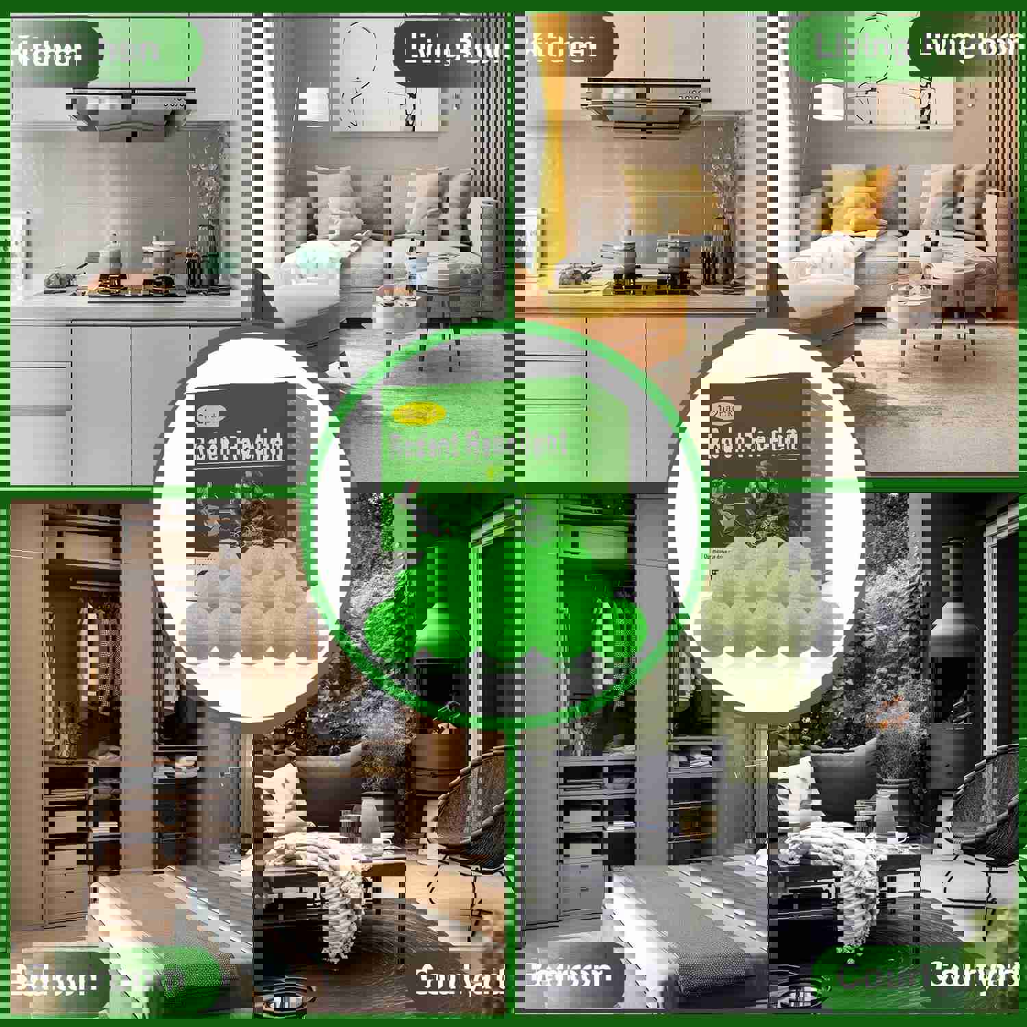 EverField Peppermint Oil Rodent Repellent - 12 Pack, Safe & Natural Pest Control for Indoor & Outdoor Use