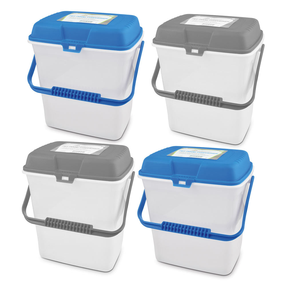 4PC Airtight Pet Food Storage Container - 8 Gallons for Dogs and Cats