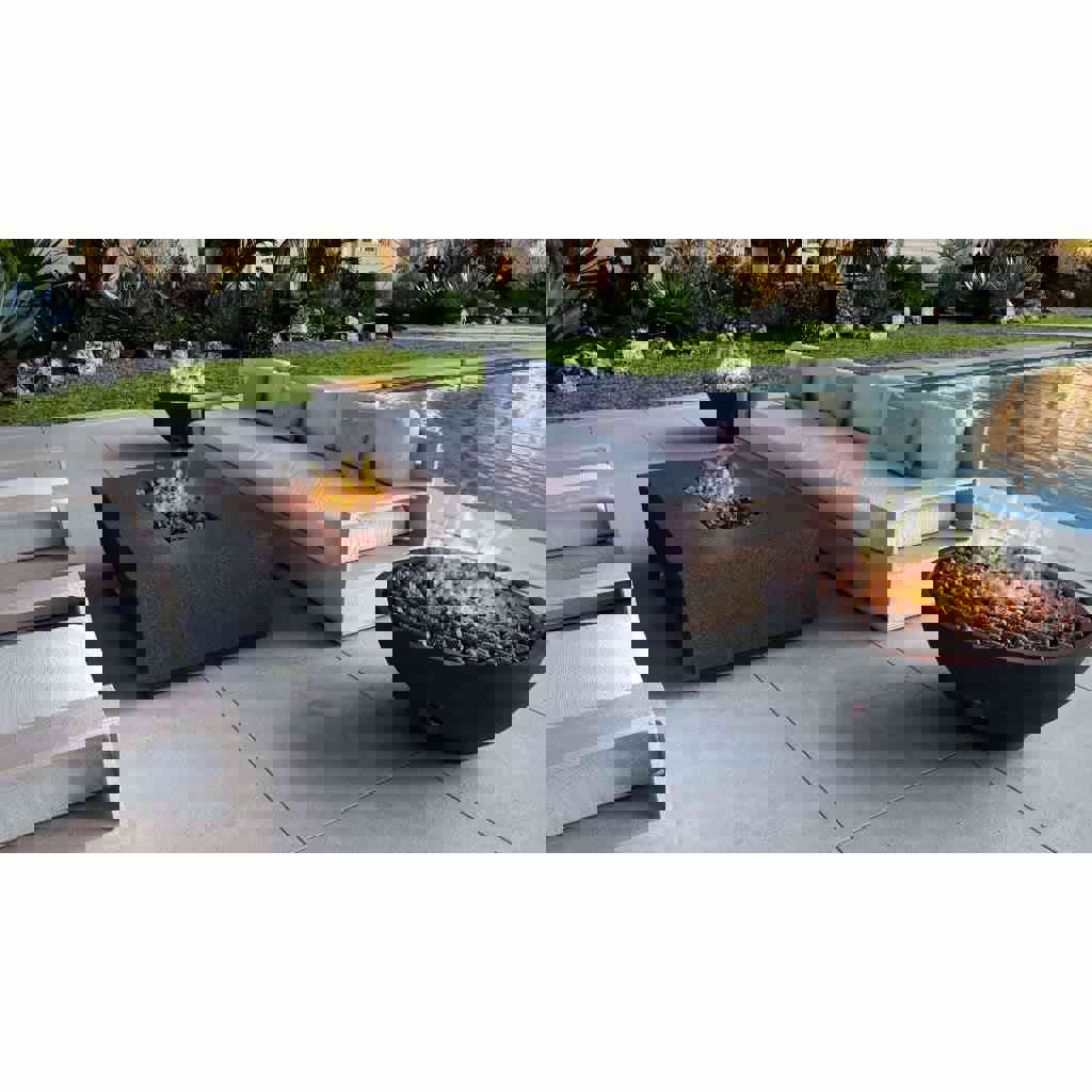 Firegear Sanctuary 76-inch Match Throw Ignition Gas Fire Pit Table - SAN176-MT-N