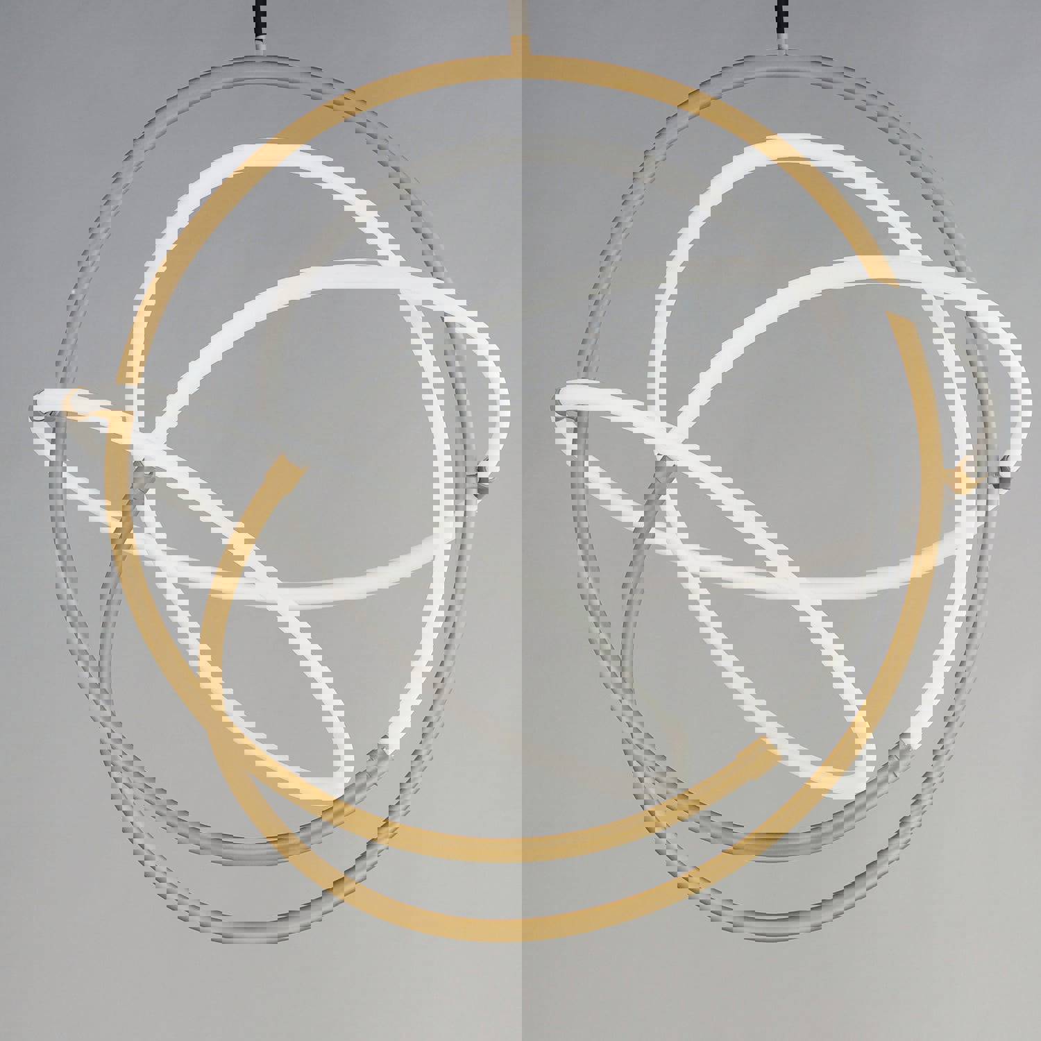 ET2 E25096-01BKGLD Mobius LED Pendant in Black and Gold