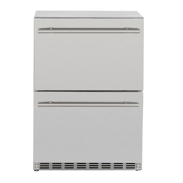 Summerset SSRFR-24DR2 24 Stainless Steel 5.3c Outdoor Rated 2-Drawer Refrigerator