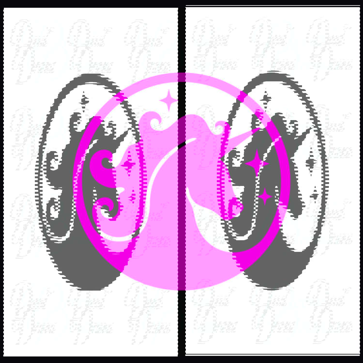 Unicorn Cartoon Vinyl Car/Laptop Decal - Mythical Creature Sticker