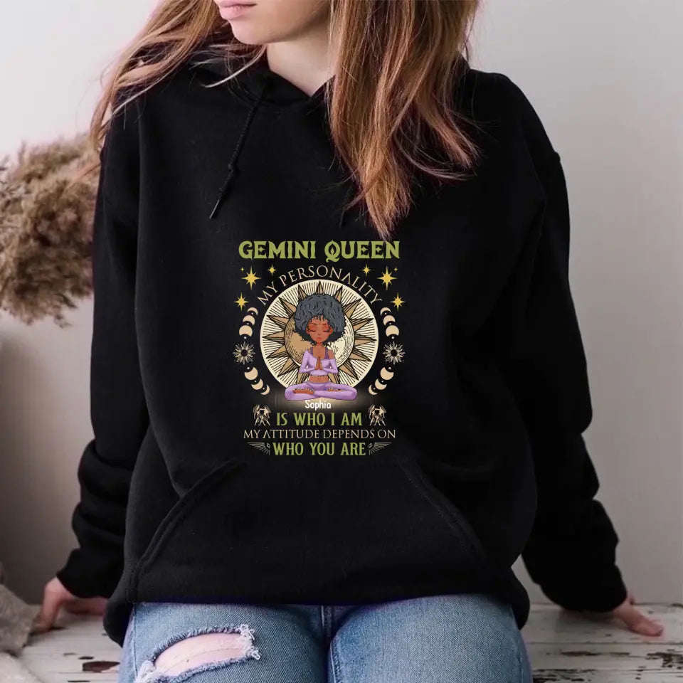 Personalized Birthday Shirts, Zodiac T Shirt, Gemini Birthday T Shirt, Custom Birthday Gifts for Yoga Lovers