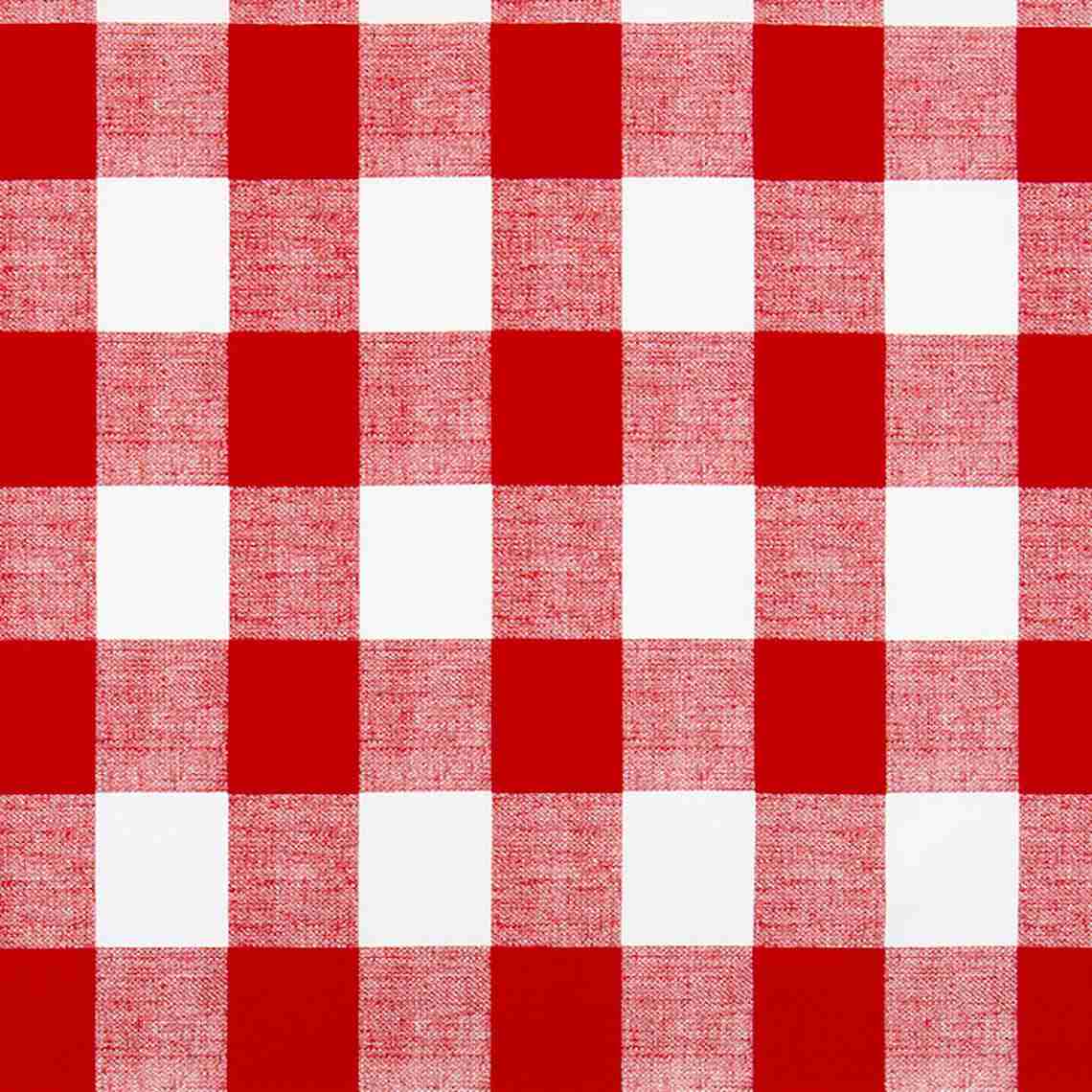 Empress Swag Valance in Anderson Lipstick Red Buffalo Check Plaid