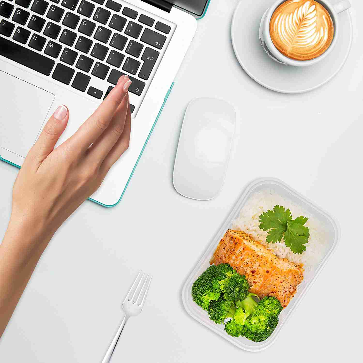 50 Pack 17oz BPA-Free Plastic Food Storage Containers with Lids - Freezer & Microwave Safe