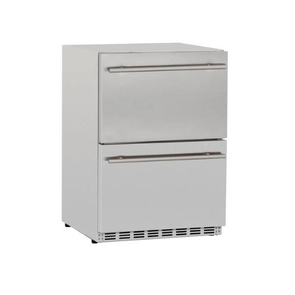 Summerset SSRFR-24DR2 24 Stainless Steel 5.3c Outdoor Rated 2-Drawer Refrigerator