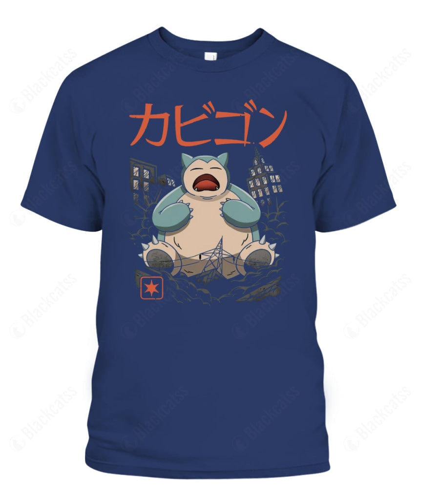PKM Snorlax Sleeping Kaiju Custom Graphic T-Shirt