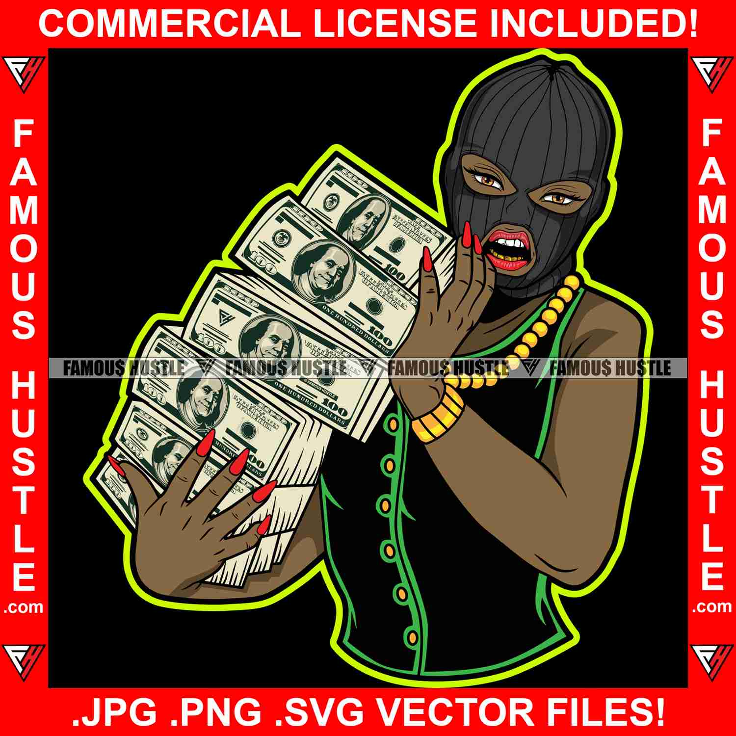 Cash Only Black Sexy Female Lady Graphic Design T-Shirt Print