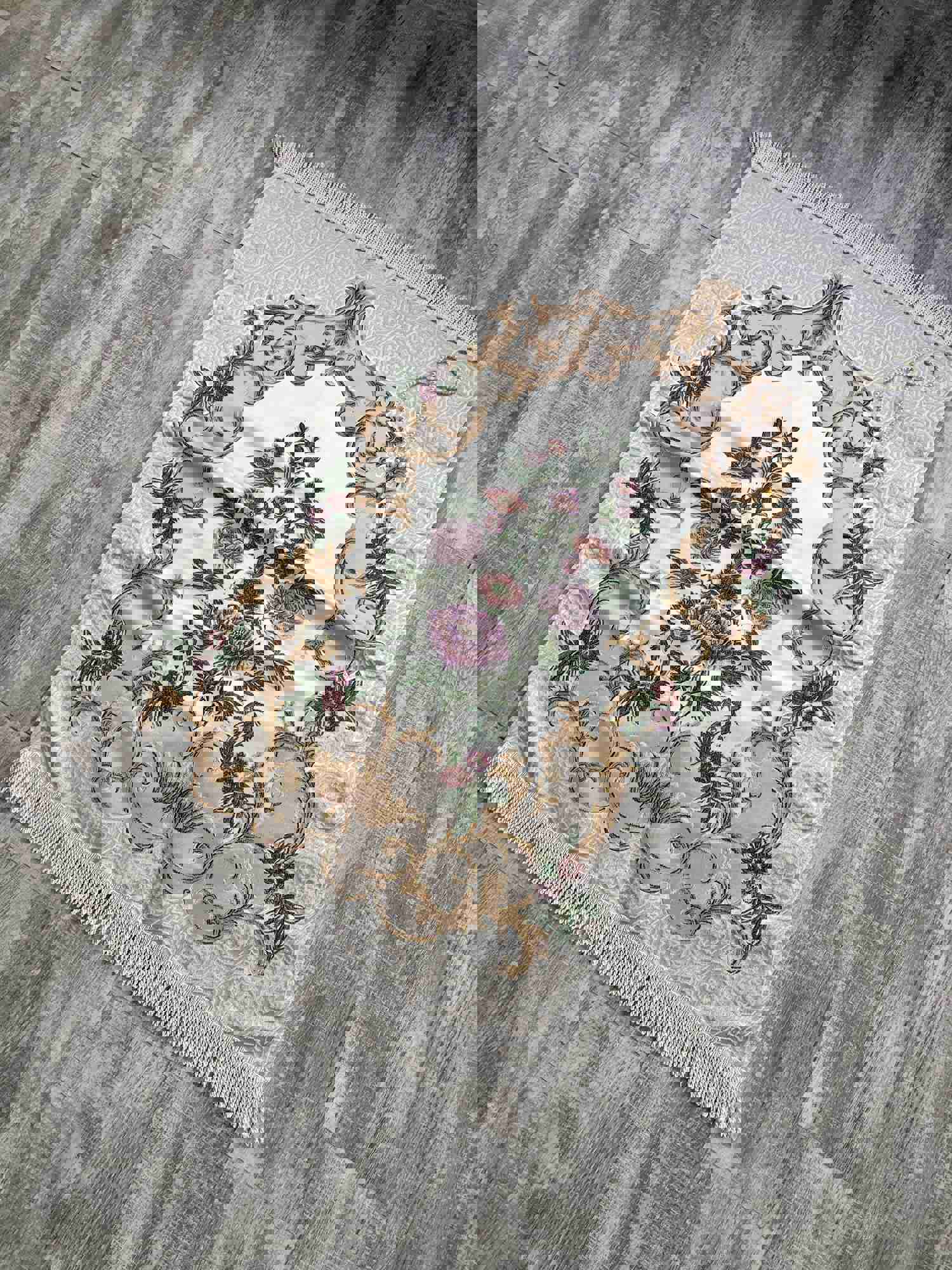 Lux Hunat Hatun Mosque Prayer Mat | Premium Prayer Rug with Tasbih | Wedding & Islamic Gift