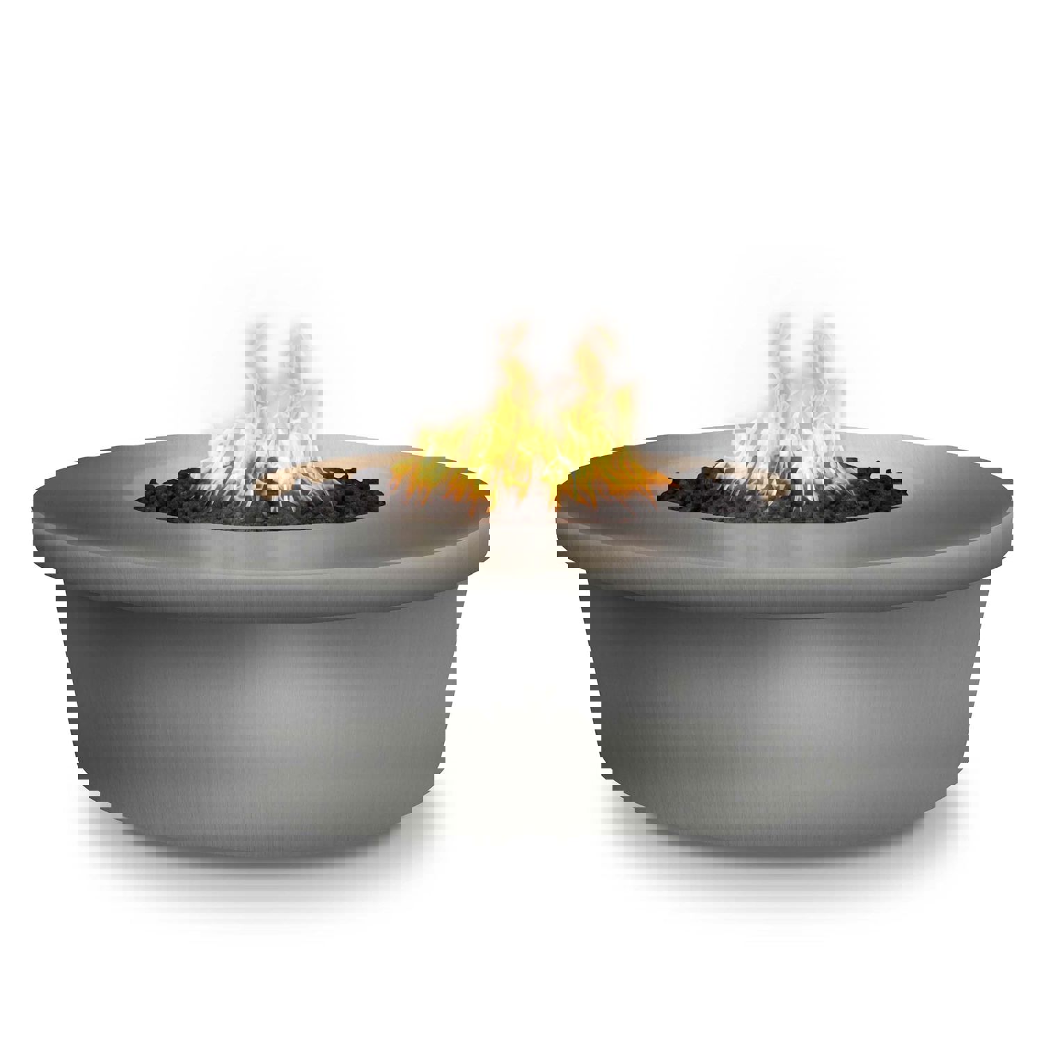 The Outdoor Plus - 48 Tempe Fire Pit - Stainless Steel - NG, LP - OPT-TEMSS48