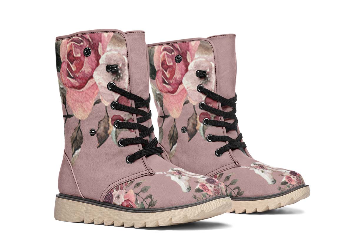 Floral Unicorn Polar Vibe Boots