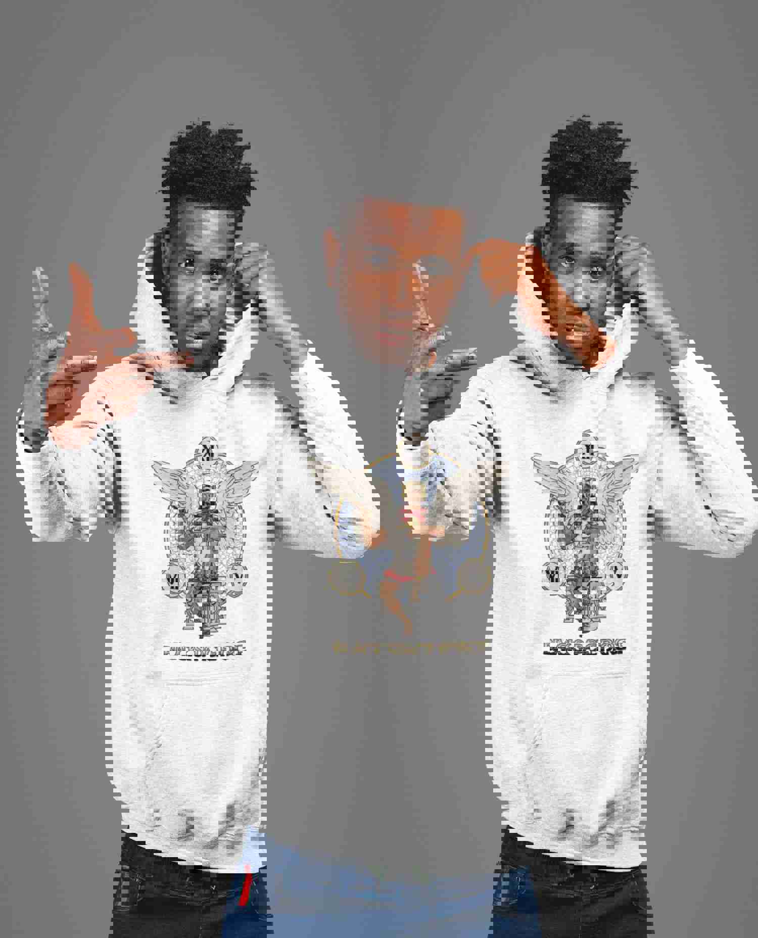 The Man of God Hoodie: Faith-Inspired Comfort by Blackspaceforce