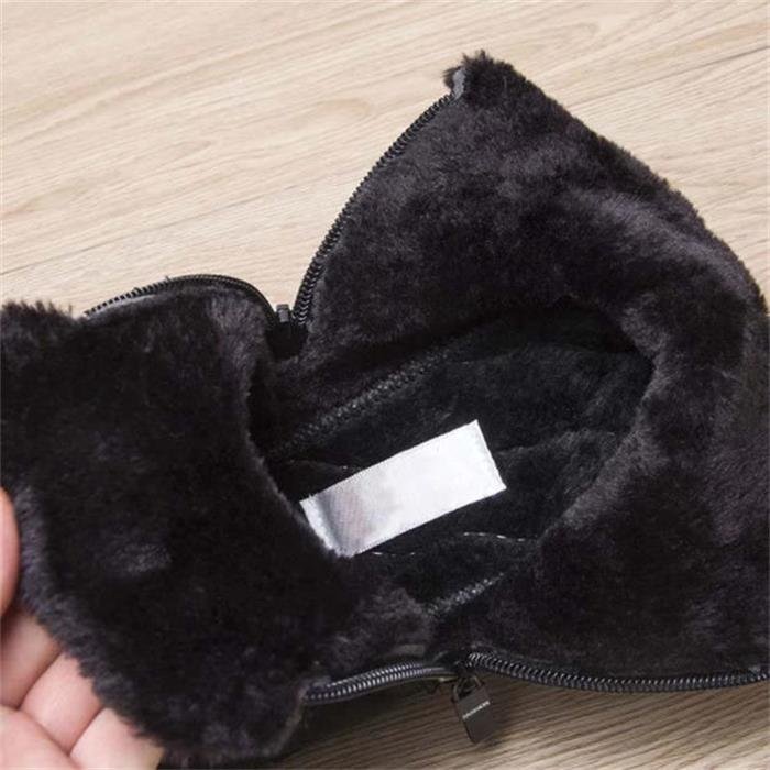 Men's Waterproof Warm Cotton Zipper Snow Ankle Boots (Size 39-47)