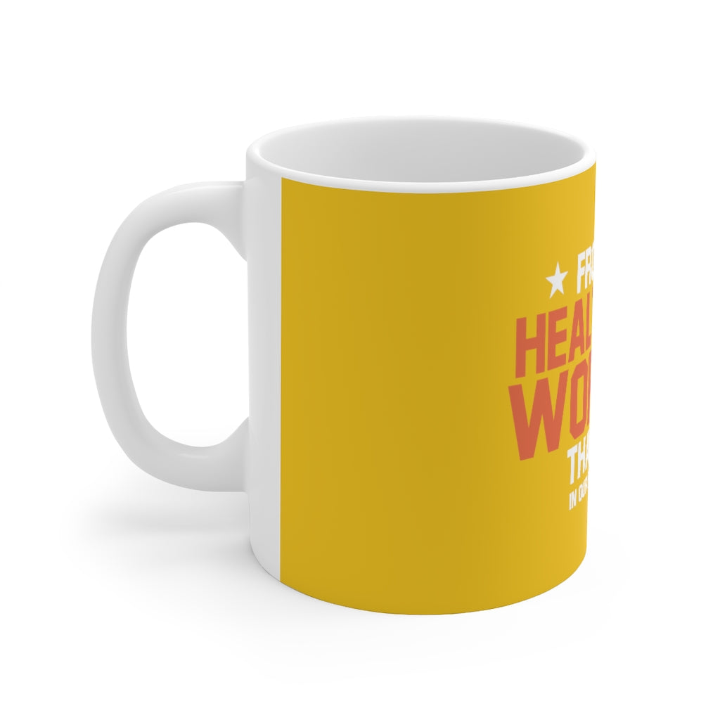Frontline Healthcare Workers Version 2 Yellow Ceramic Mug 11oz