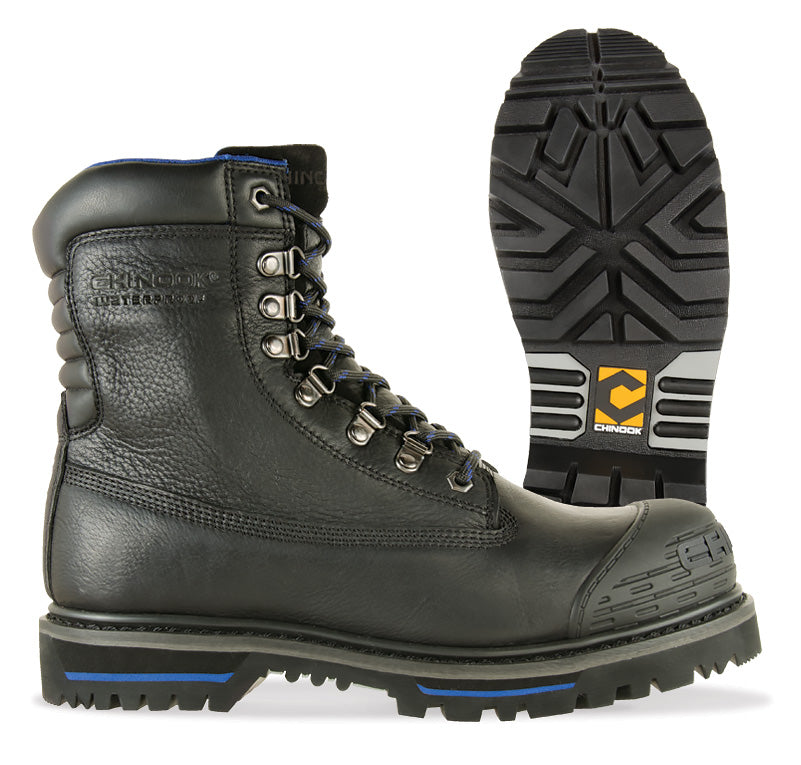Chinook Tarantula 8 Steel Toe Waterproof Boot in Black