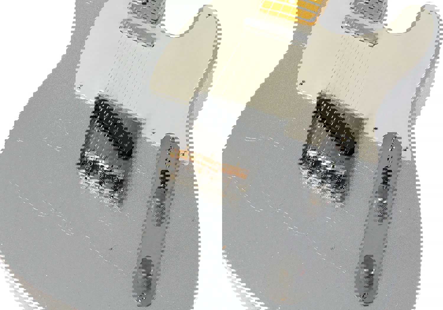 Nash T-57 Guitar, Silver Sparkle, Light Aging - Vintage Styled Tele Model