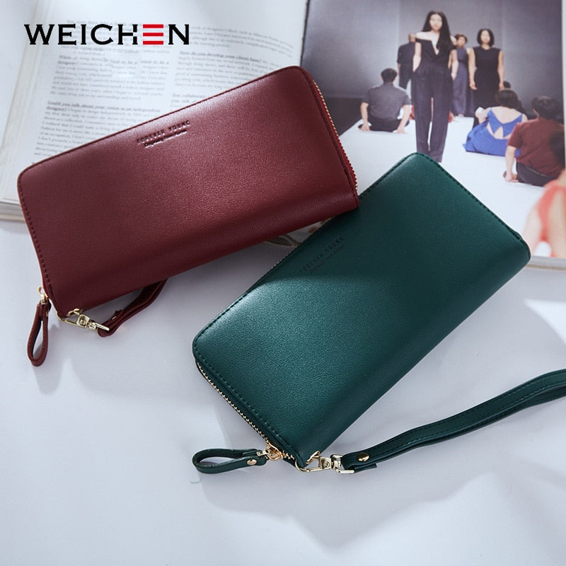 WEICHEN Women's Long Clutch Wallet with Large Capacity and Multiple Pockets