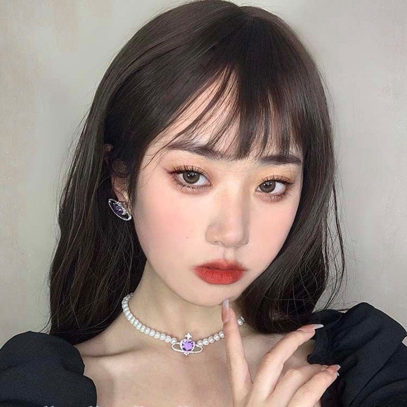 The Saturn Heart Necklace - 925 Sterling Silver with CZ