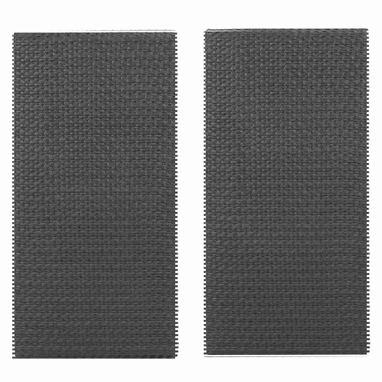 Bristle Contemporary Outdoor Square Gray Wicker Dining Table