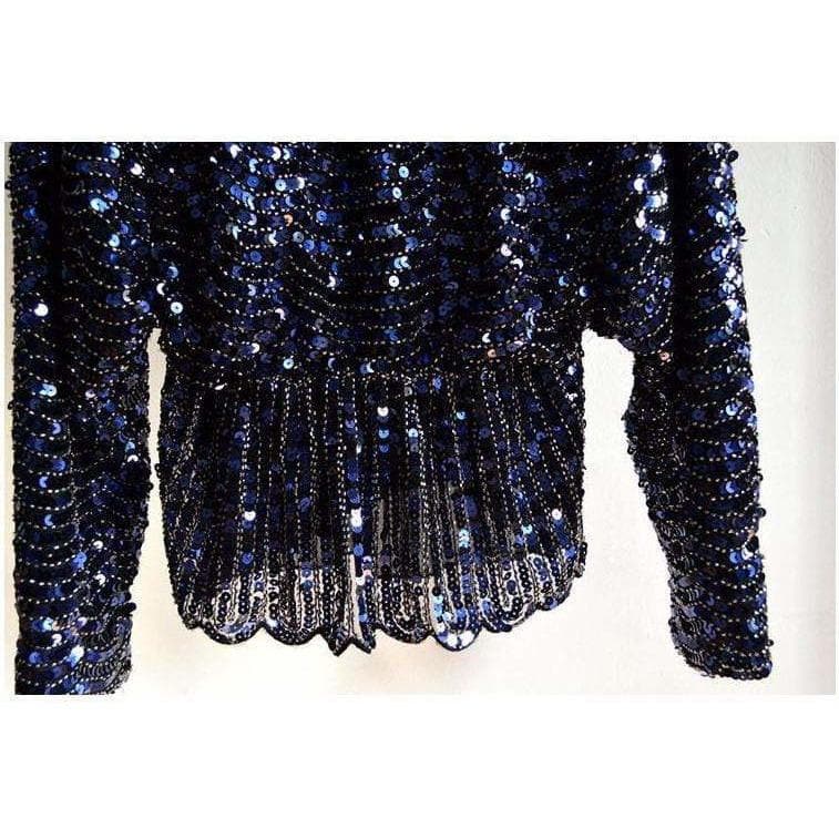 Fashion Chiffon Sequined Blouse