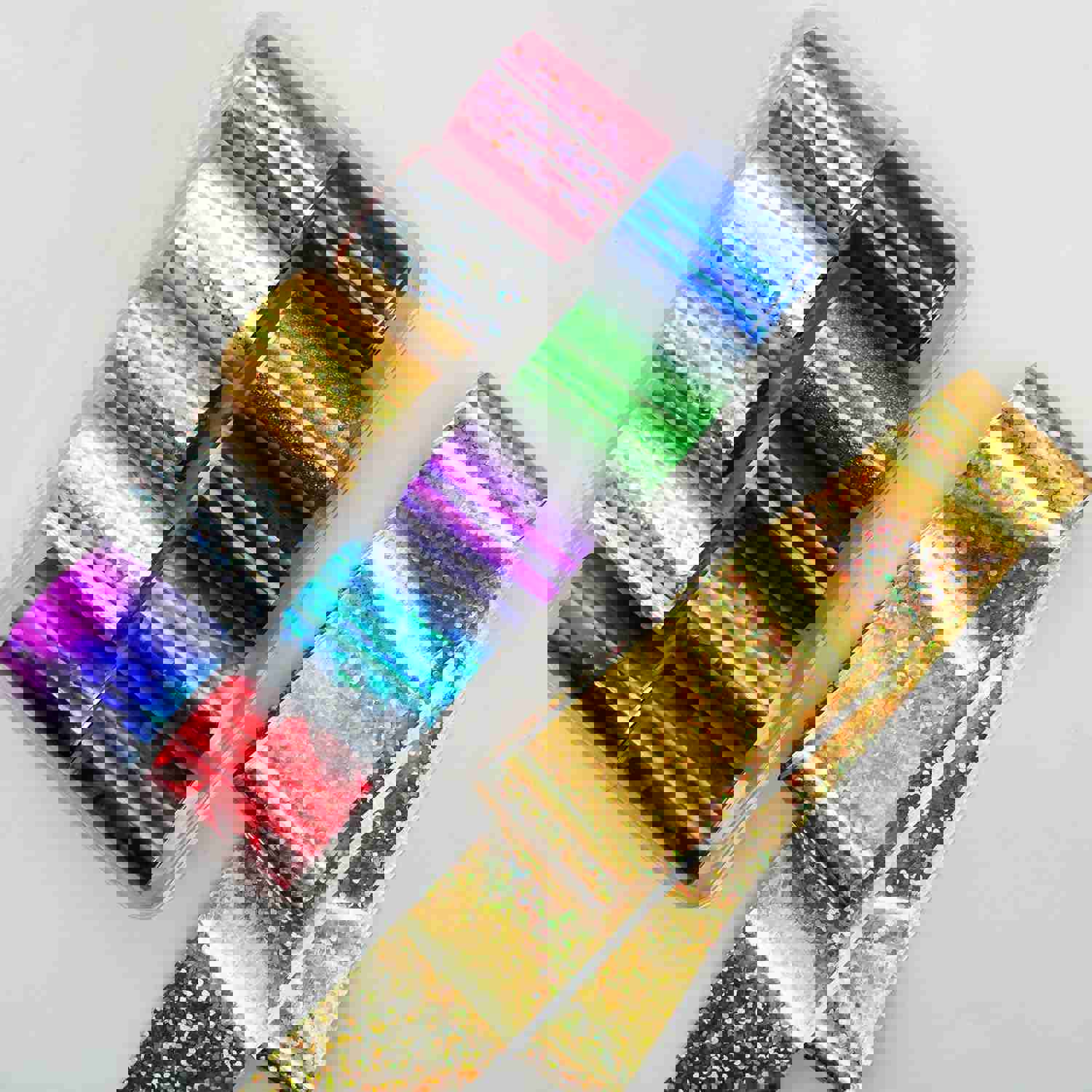 LoveOurHome 30 Sheet Nail Art Foil Transfer Stickers - Floral & Holographic Design for DIY Manicure