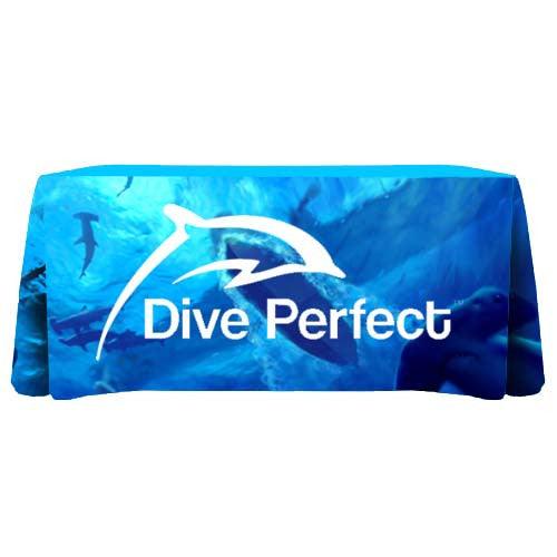 8 Custom Printed Deluxe Table Throw - All Over Print