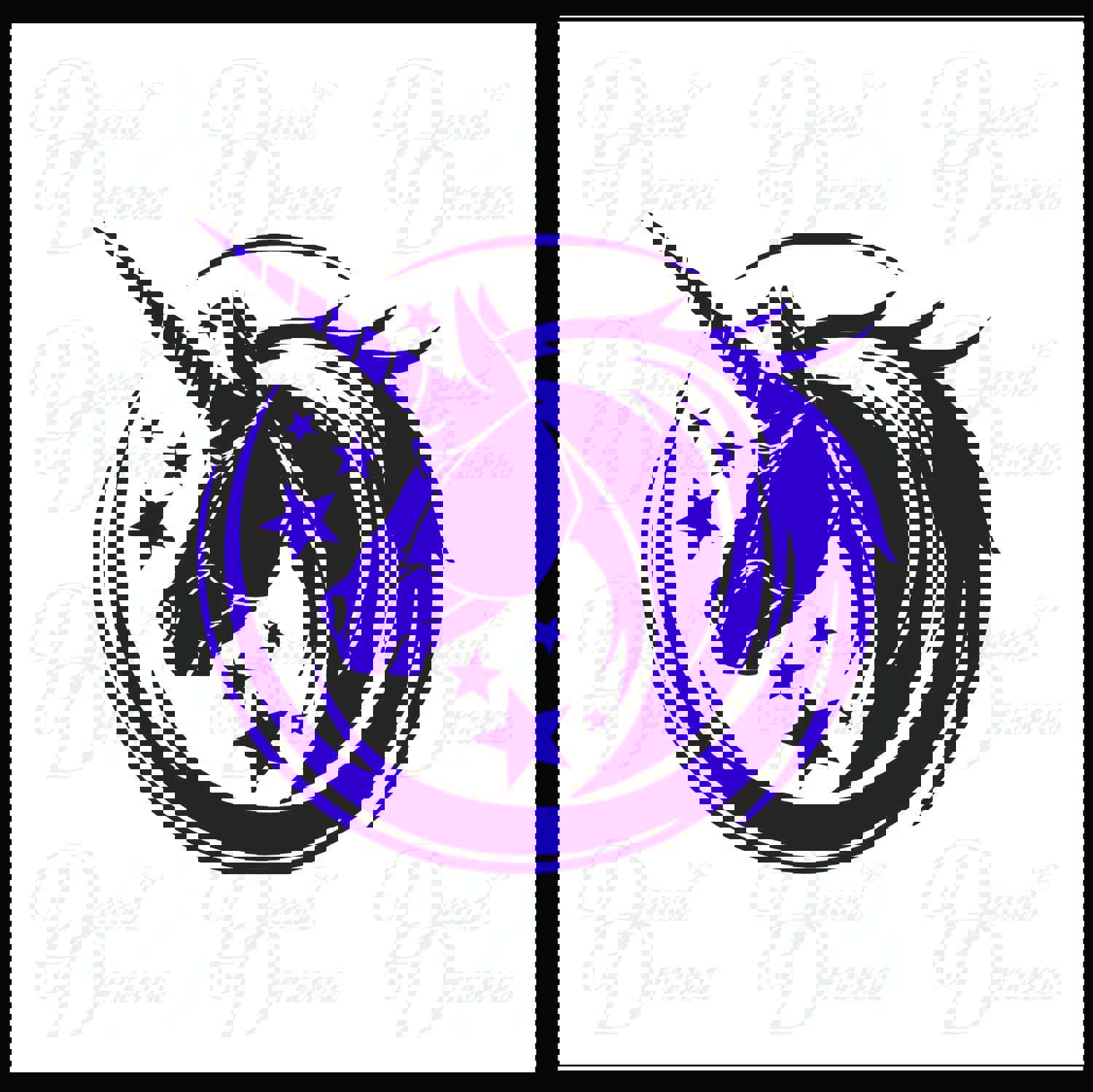 Unicorn Magic Stars Vinyl Car/Laptop Decal - Mythical Creature Design