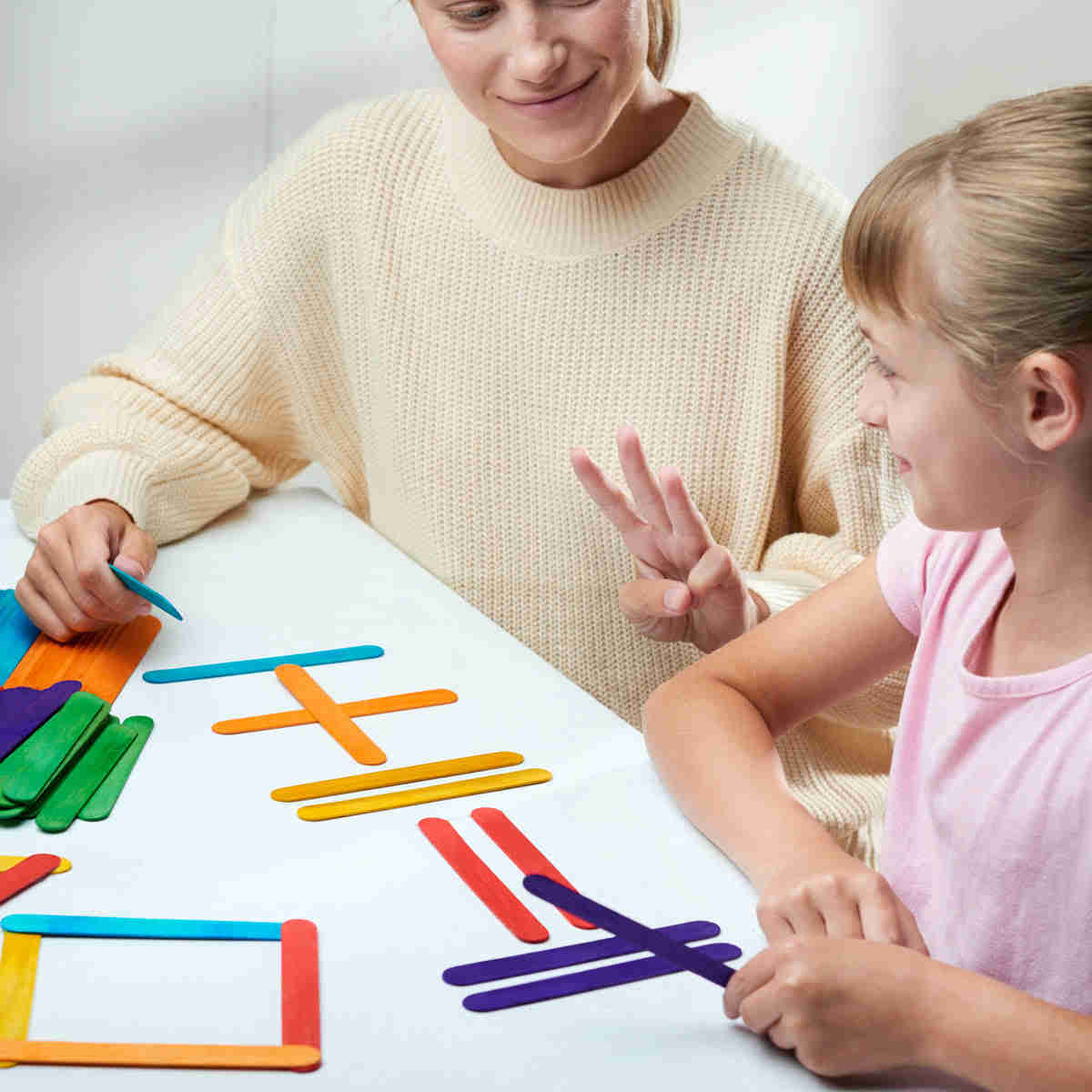 6 Inch Jumbo Colored Popsicle Sticks for Crafts and Educational Activities