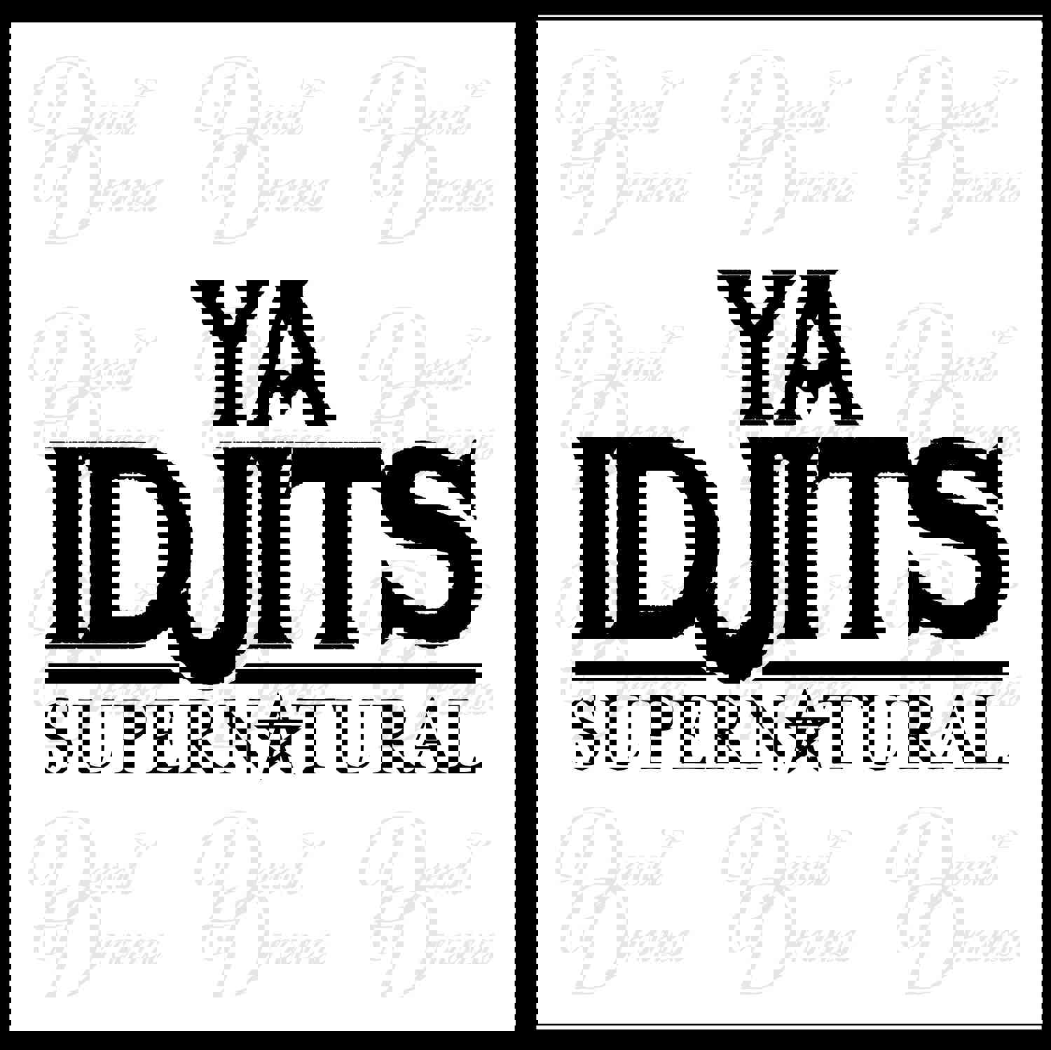Supernatural-Inspired Vinyl Decal - Ya Idjits, Sam and Dean, Winchester Boys, Hunters
