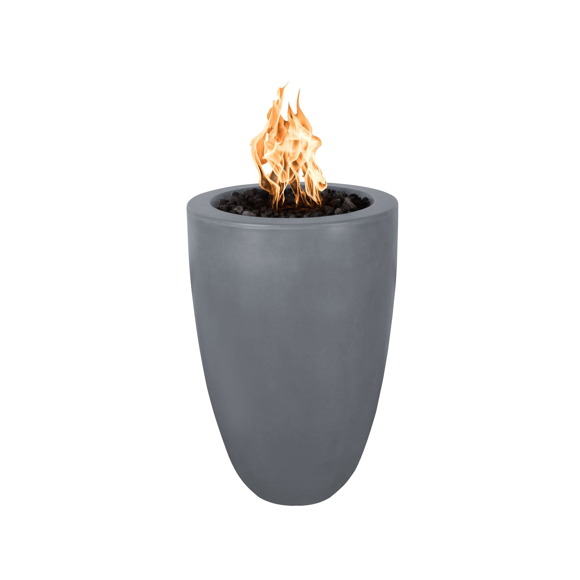 The Outdoor Plus 22 Castillo Pillar GFRC Round Liquid Propane Fire Pit