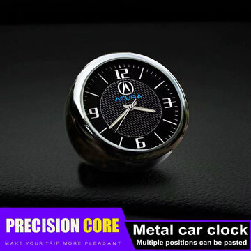 Metal Glossy Car Dashboard Air Vent Clock Time Reminder Accessories for ACURA X1