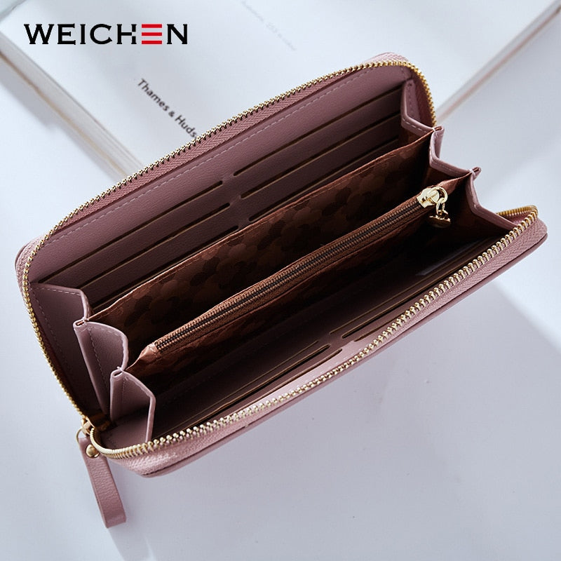 WEICHEN Women's Long Clutch Wallet with Large Capacity and Multiple Pockets
