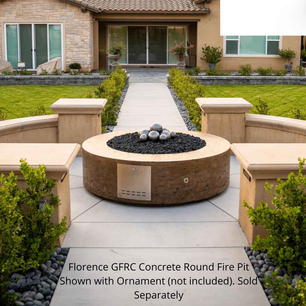 72 Round Propane Fire Pit by The Outdoor Plus