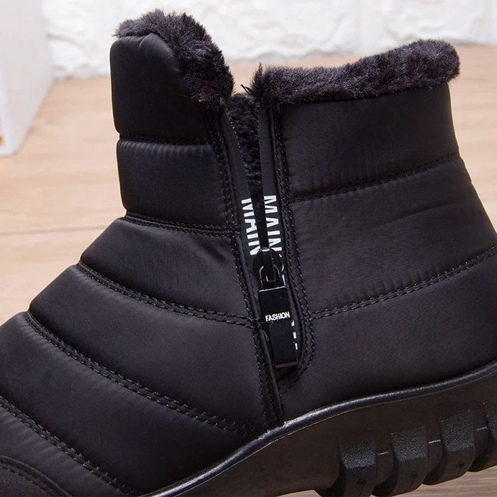 Men's Waterproof Warm Cotton Zipper Snow Ankle Boots (Size 39-47)