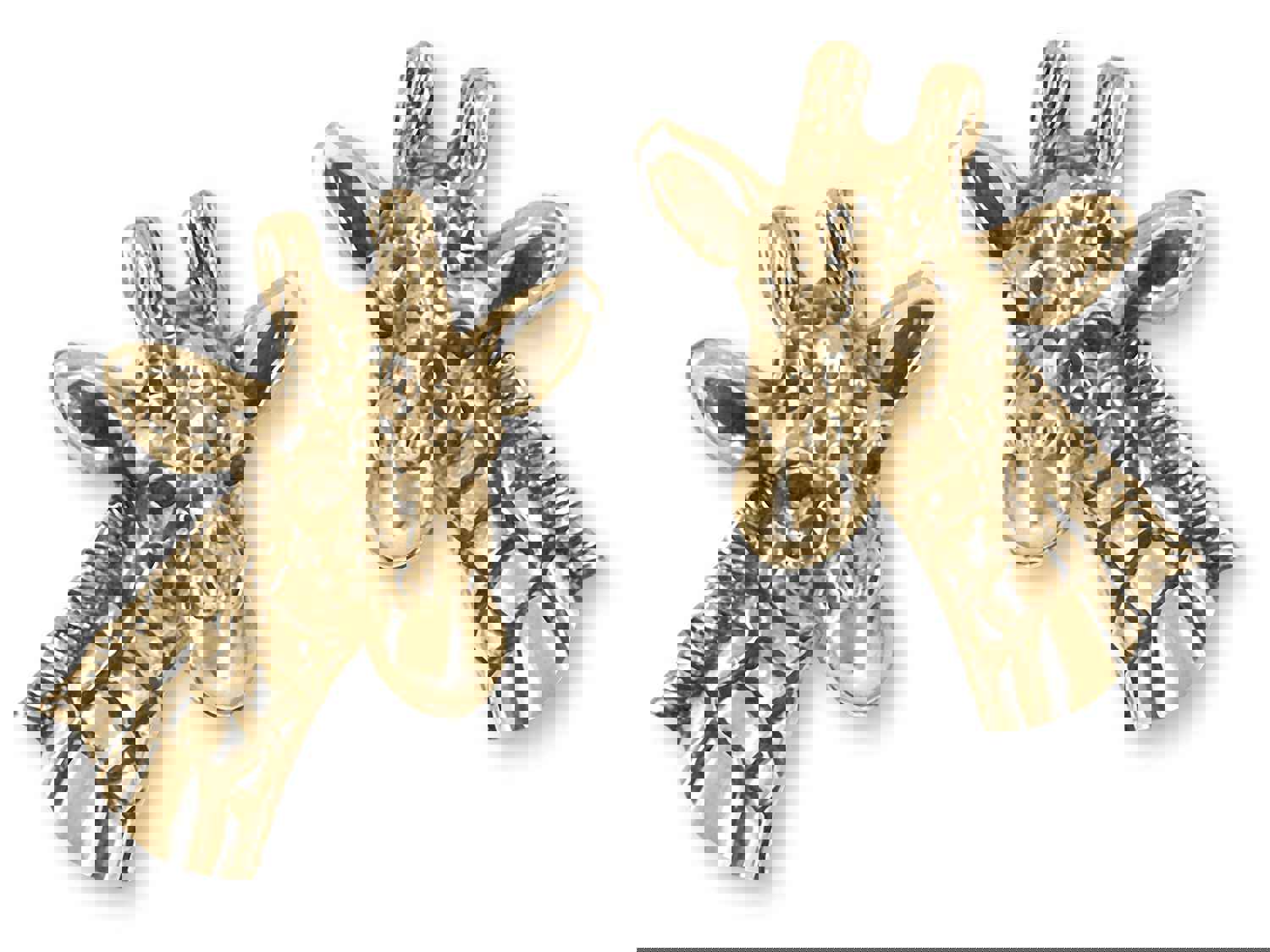 Giraffe Jewelry 14k Gold Vermeil Handmade Giraffe Cufflinks GFF2N-CLVM