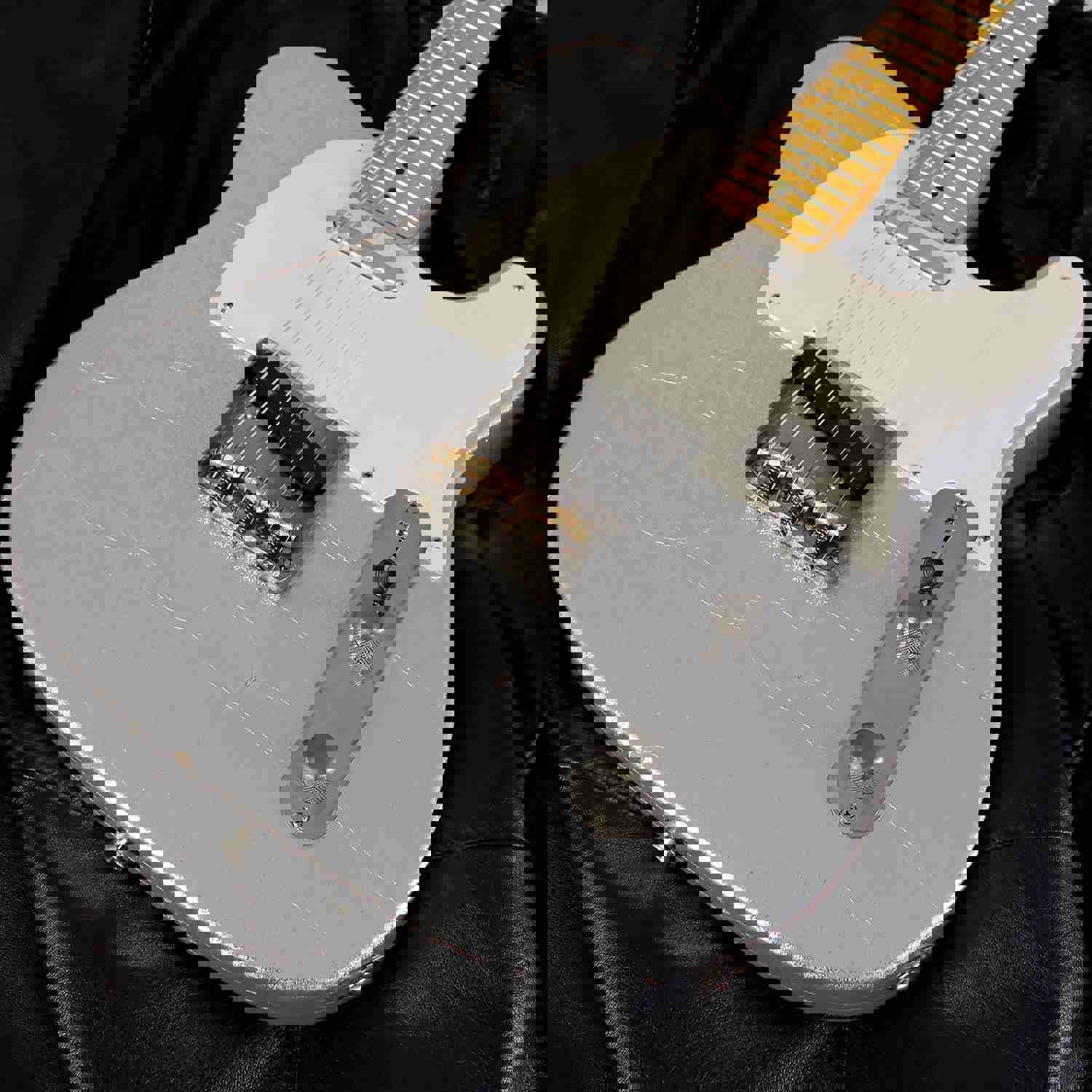 Nash T-57 Guitar, Silver Sparkle, Light Aging - Vintage Styled Tele Model