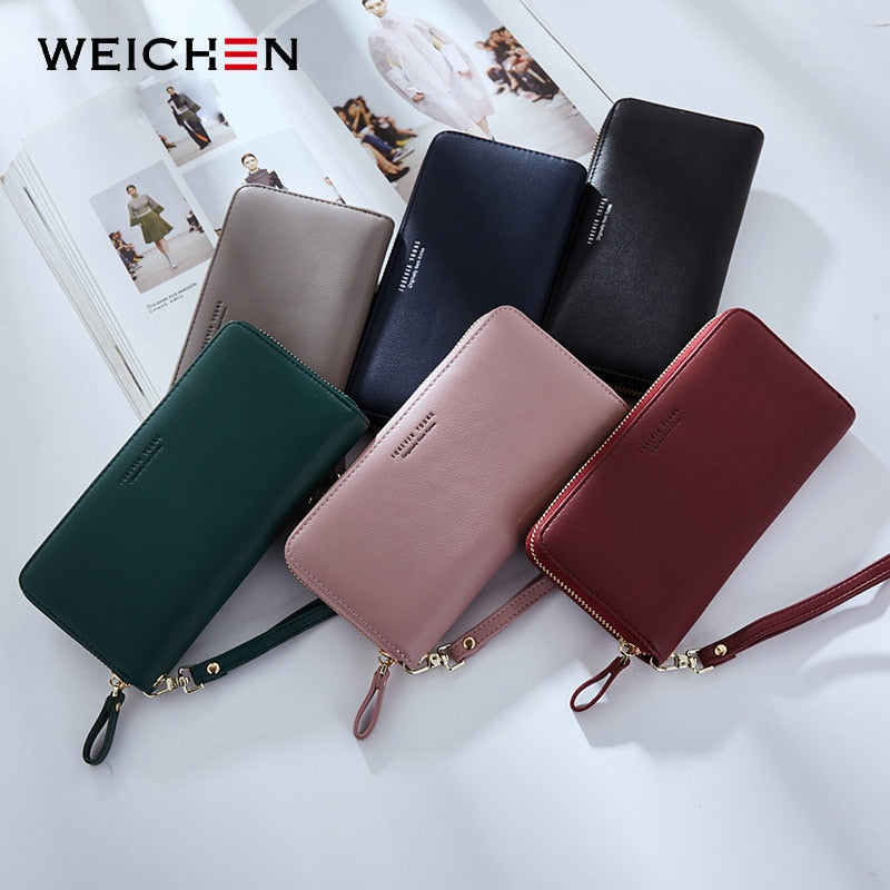 WEICHEN Women's Long Clutch Wallet with Large Capacity and Multiple Pockets