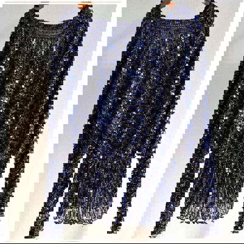 Fashion Chiffon Sequined Blouse