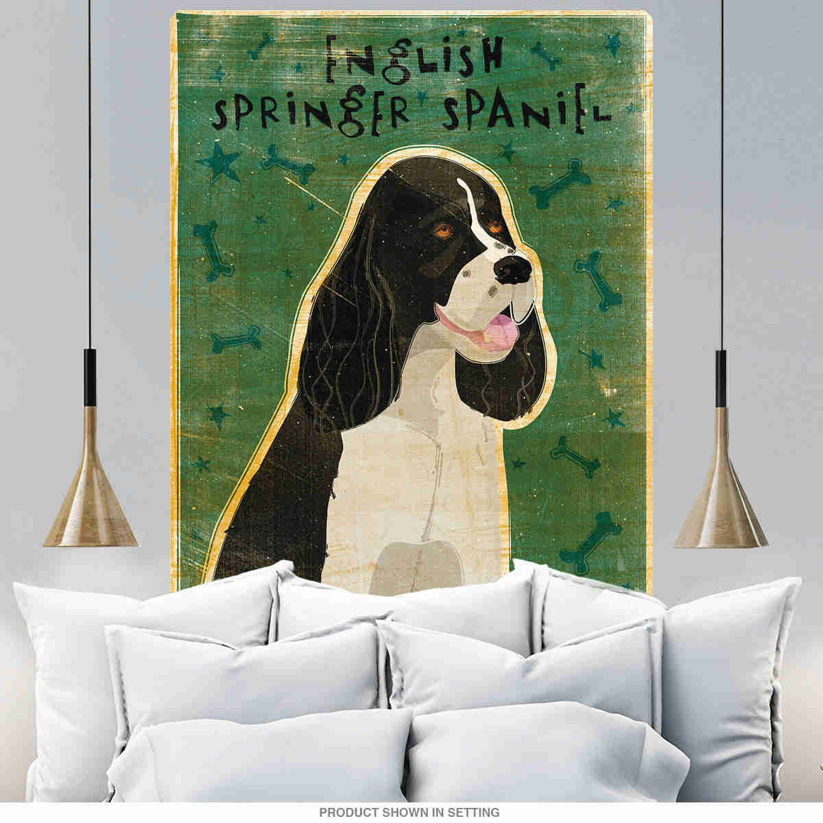 English Springer Spaniel Black Dog Wall Decal