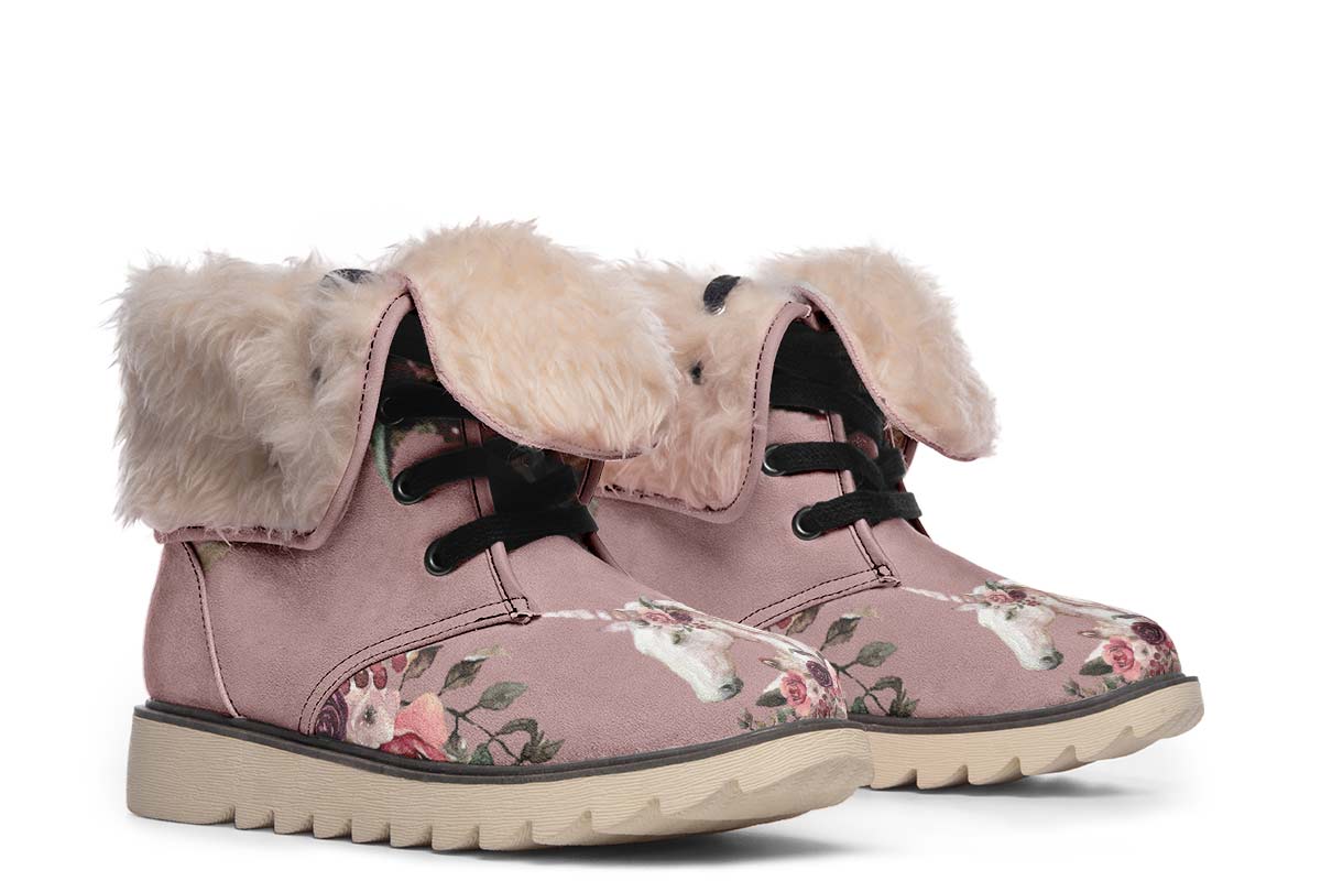 Floral Unicorn Polar Vibe Boots