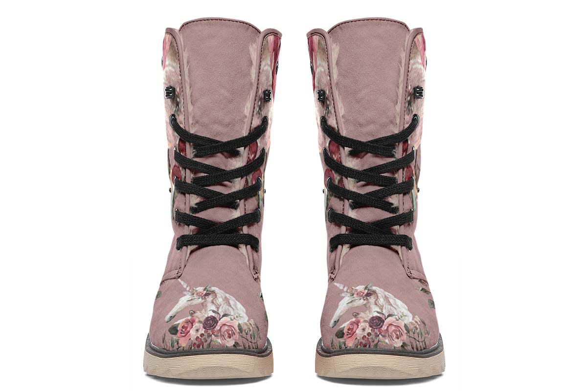 Floral Unicorn Polar Vibe Boots