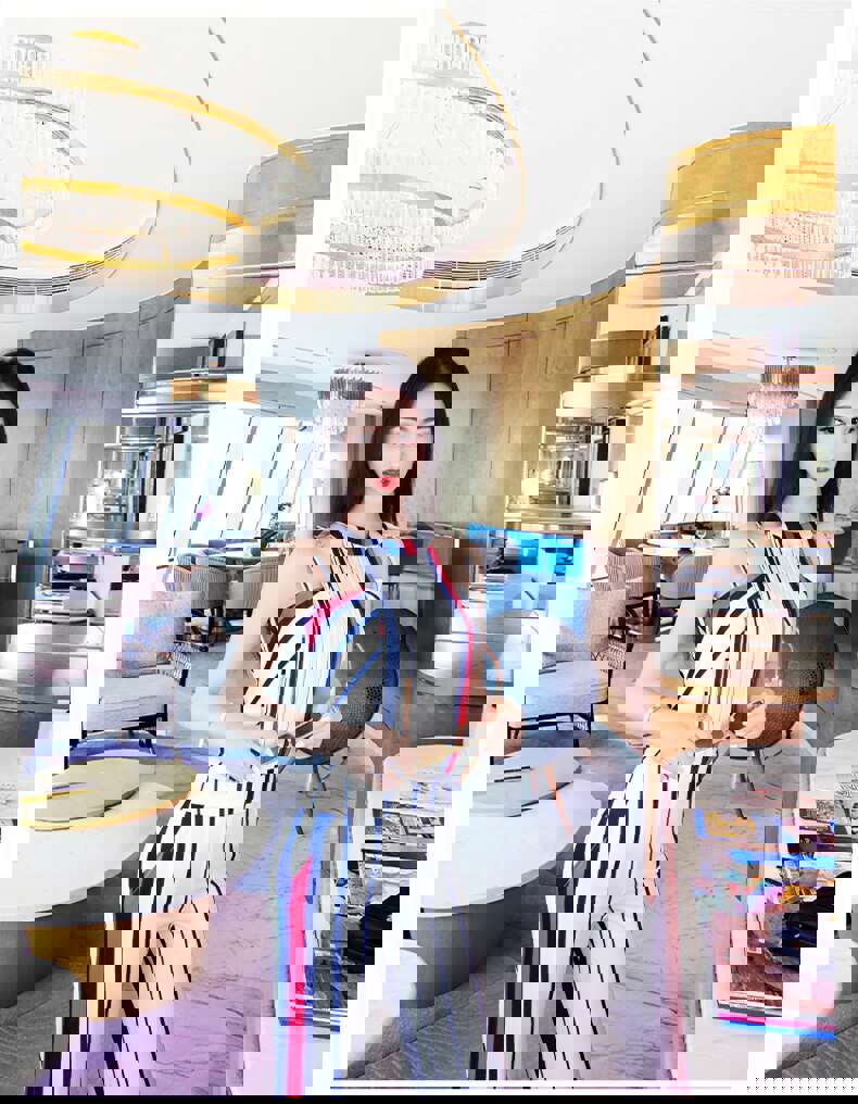 New Summer Office Lady Fashion Casual Brand Women Girls Skinny Sleeveless Striped Suits Sets Clothing