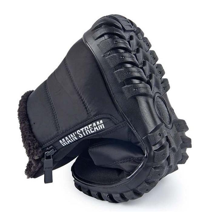 Men's Waterproof Warm Cotton Zipper Snow Ankle Boots (Size 39-47)