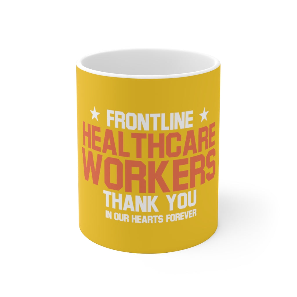 Frontline Healthcare Workers Version 2 Yellow Ceramic Mug 11oz