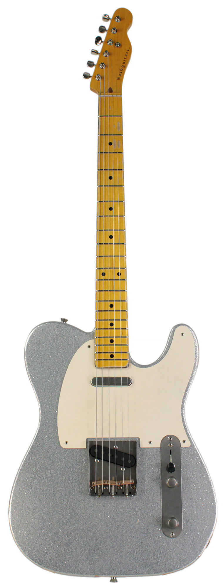 Nash T-57 Guitar, Silver Sparkle, Light Aging - Vintage Styled Tele Model