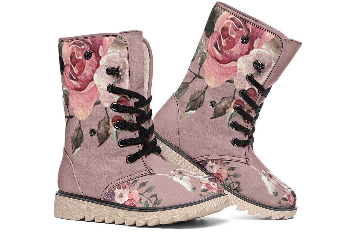 Floral Unicorn Polar Vibe Boots
