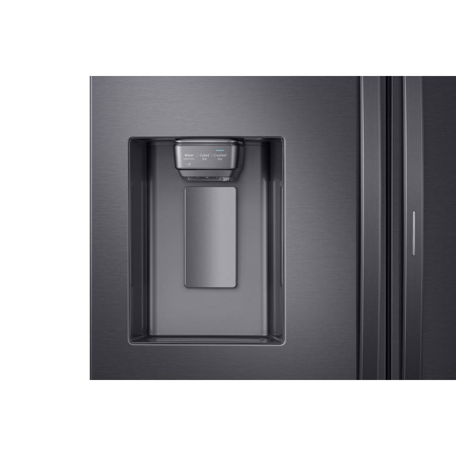 Samsung Food Showcase 28-cu ft 4-Door French Door Refrigerator with Ice Maker and Fingerprint-Resistant Black Stainless Steel
