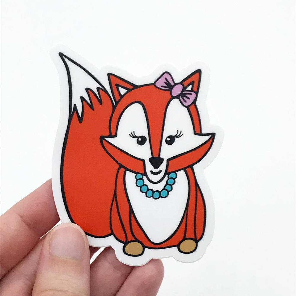 Foxy Lady Vinyl Sticker - Waterproof & Scratch Resistant