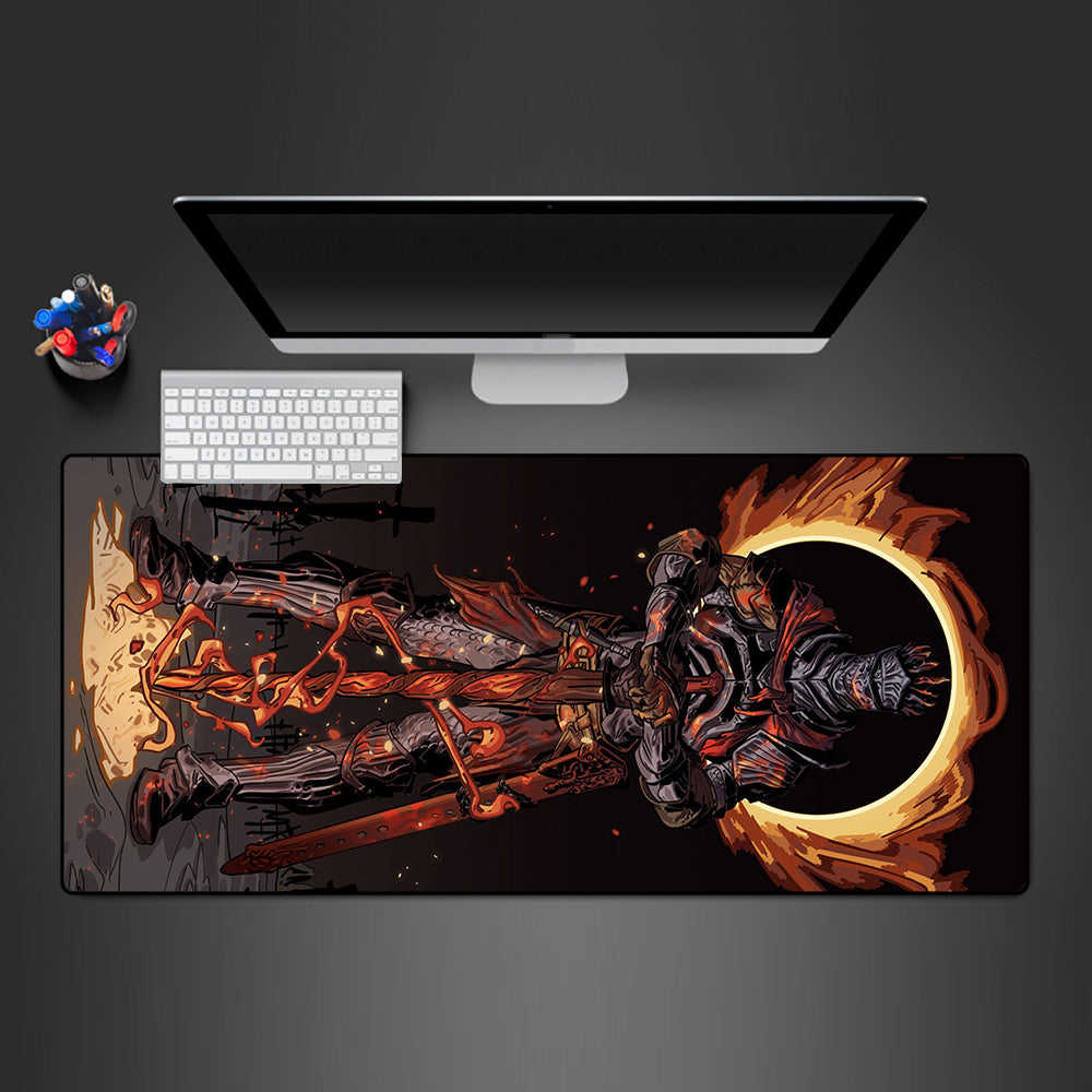 Soul of Cinder Design Gaming Mouse Pad - M-XXL Size, Non-Slip Rubber Base